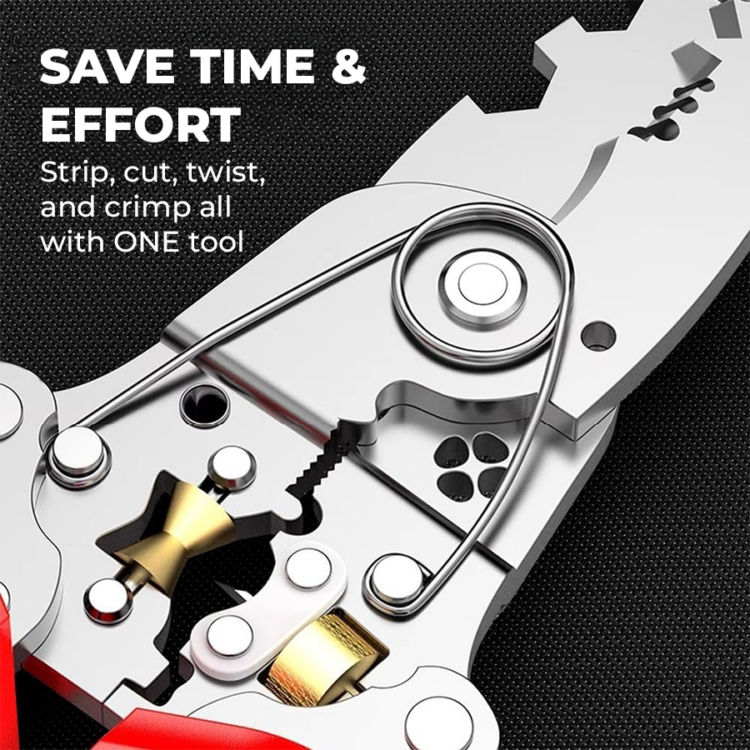 6-in-1 Wire Stripper & Twister Pliers with Voltage Tester alt=