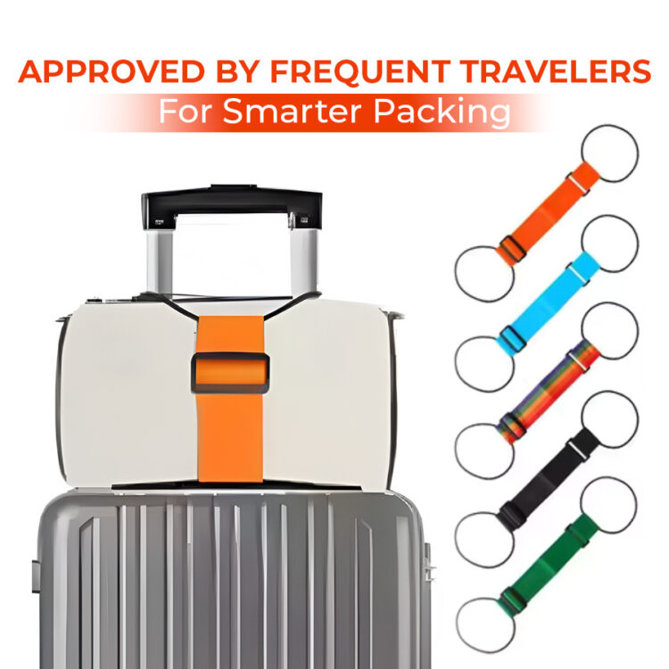 Adjustable Luggage Strap Bungee for Suitcase Handle alt=
